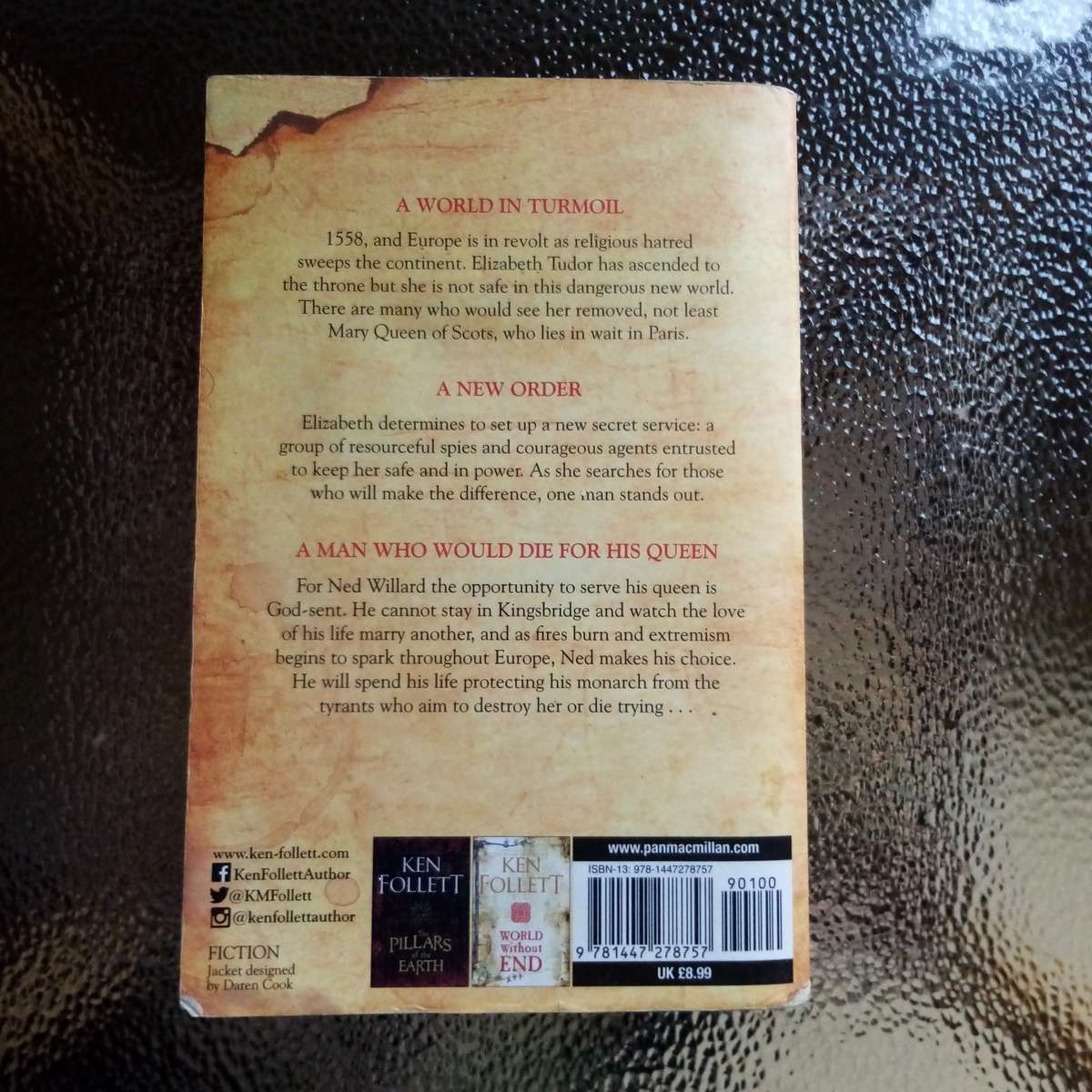 A Column of Fire by Ken Follett - Epic Historical Fiction Set in Turbulent Times