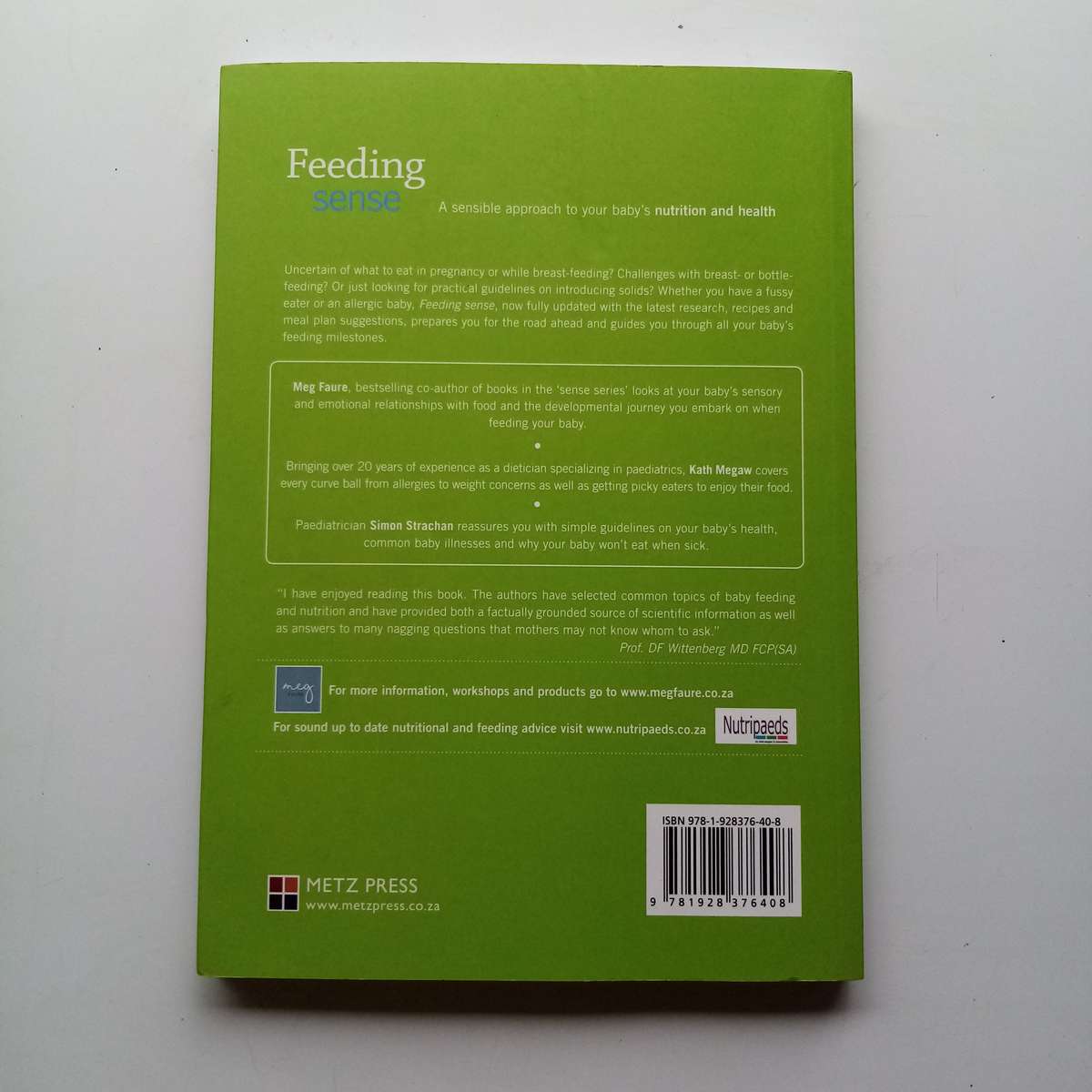 Feeding Sense by Megan Faure, Katherine Megaw & Simon Strachan  A Practical Guide to Baby care