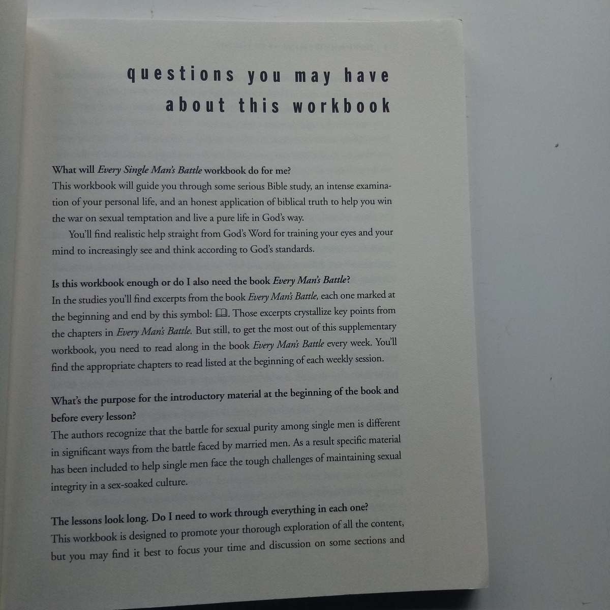 Every Single Man's Battle - Staying on the Path of Sexual Purity