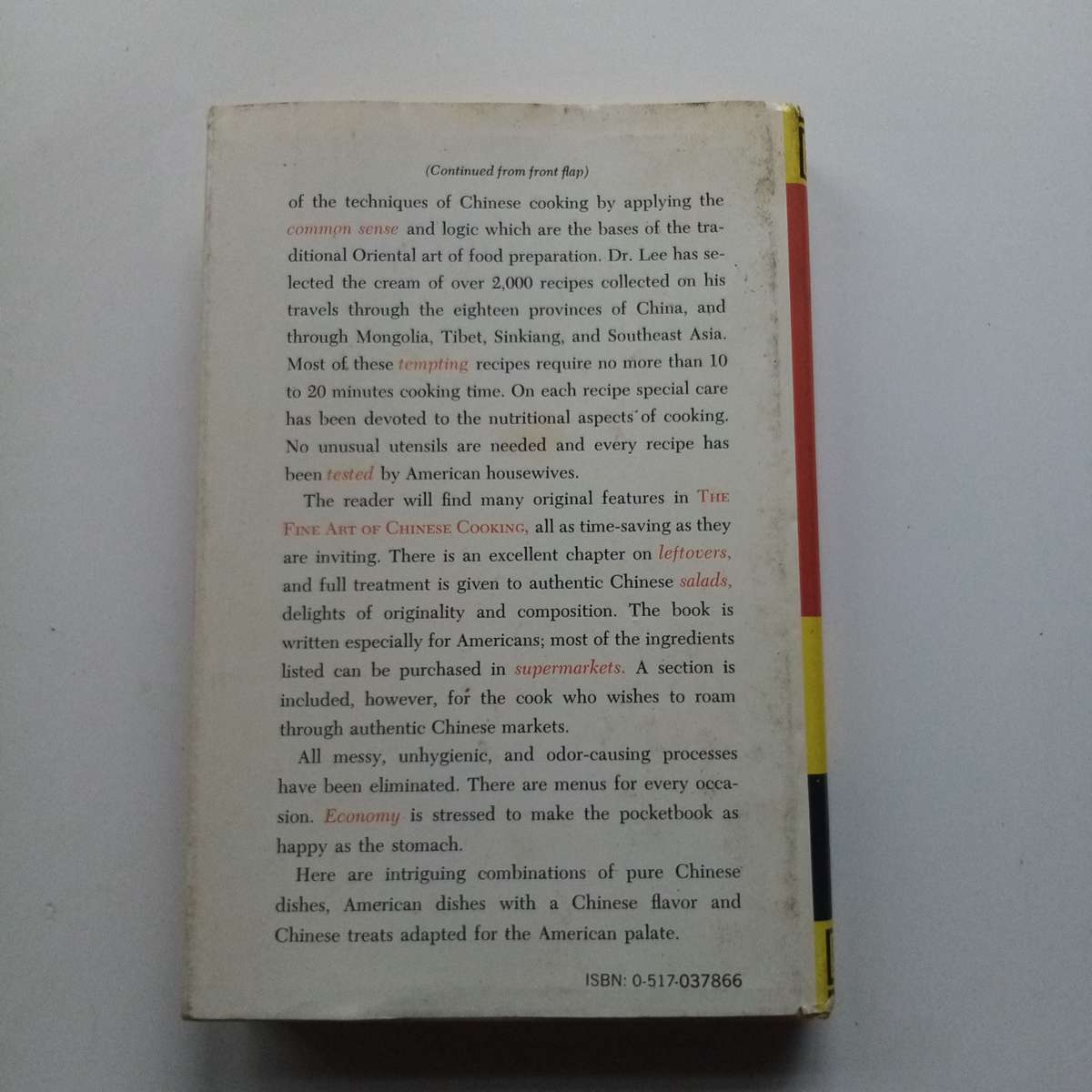 The Fine Art of Chinese Cooking: Authentic Recipes, Techniques, and Cultural Insights