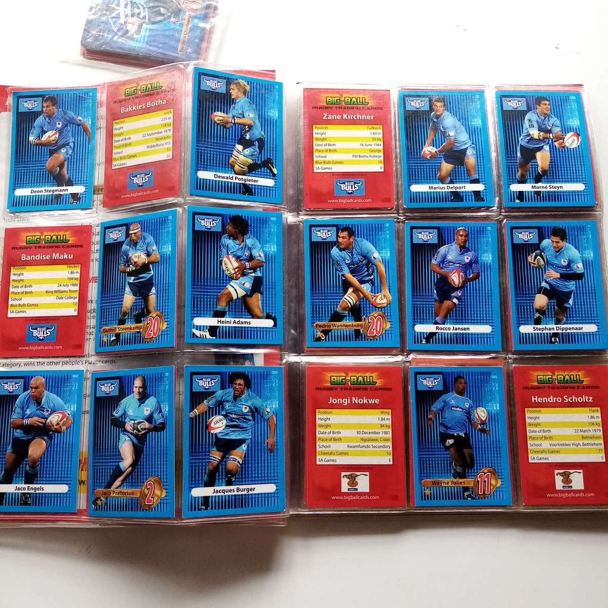 2009 Rugby Trading Card Collection - 148 Cards in Sleeve - Incomplete Set