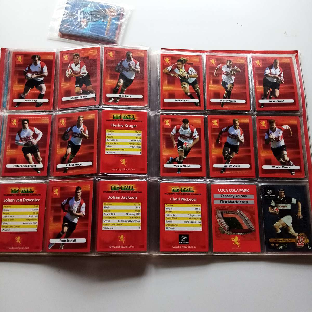 2009 Rugby Trading Card Collection - 148 Cards in Sleeve - Incomplete Set