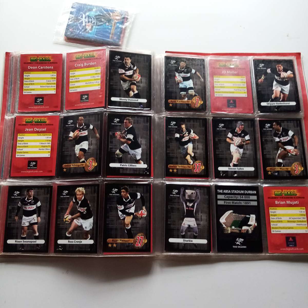 2009 Rugby Trading Card Collection - 148 Cards in Sleeve - Incomplete Set