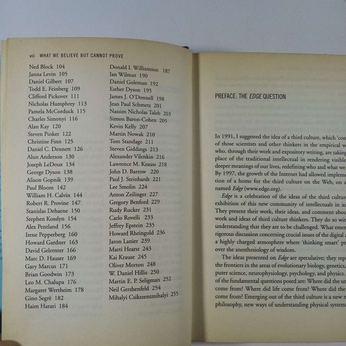 What We Believe but Cannot Prove  John Brockman (Insights from Leading Thinkers)