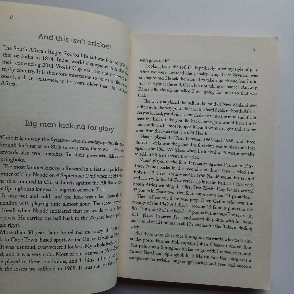 The Extraordinary Book of South African Rugby Book by Wim Van der Berg