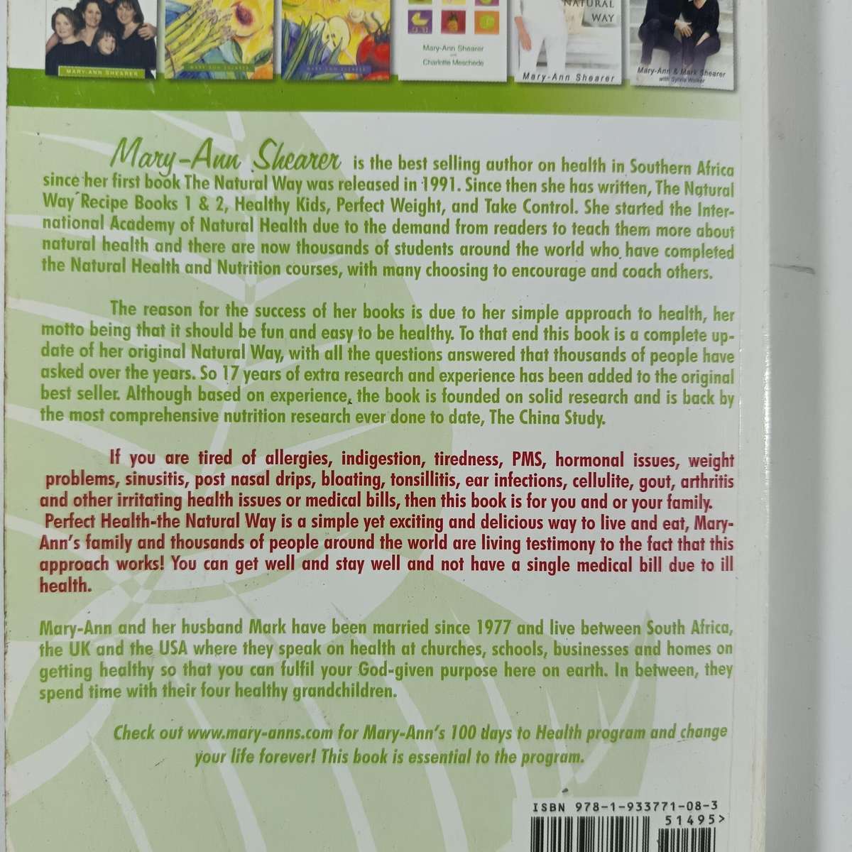 Perfect Health: The Natural Way by MaryAnn Shearer | Holistic Nutrition & Health Lifestyle Guide