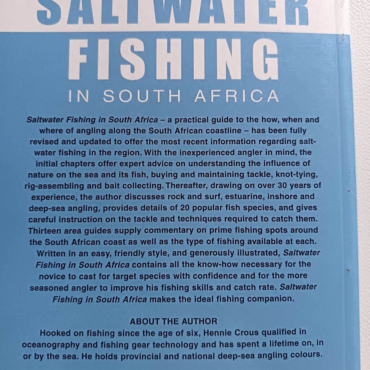 Saltwater Fishing in South Africa" by Hennie Crous - Expert Guide to Marine Angling