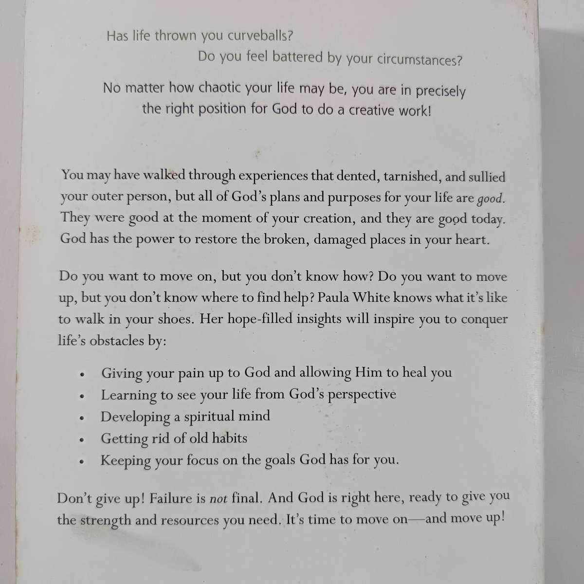 Move On, Move Up by Paula White | Turning trials into triumphs