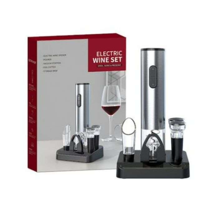 Portable 4 in 1 Electric Wine Opener Set