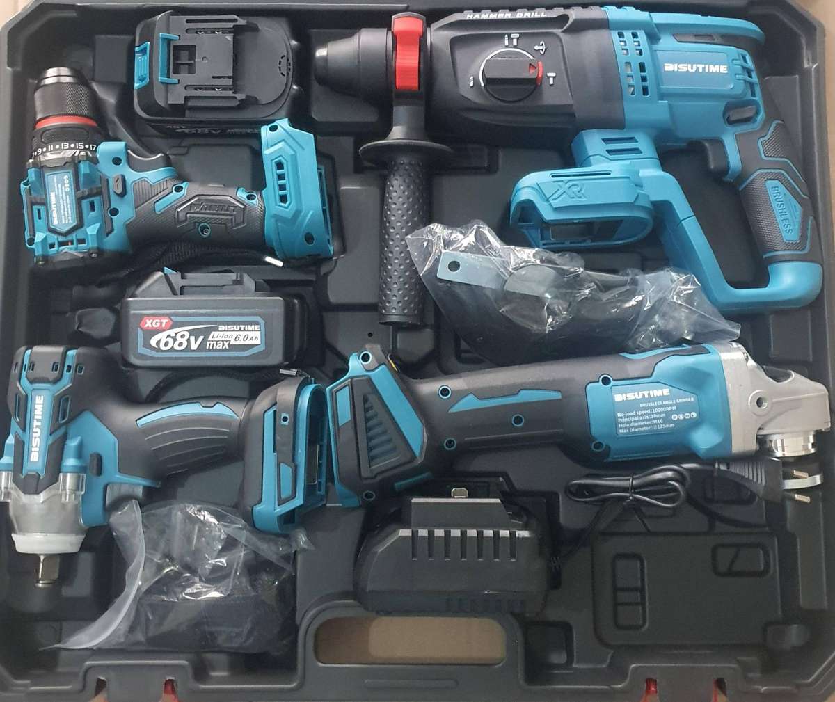 4 in 1 Cordless Power Tool set. 2 X  Lithium  batteries