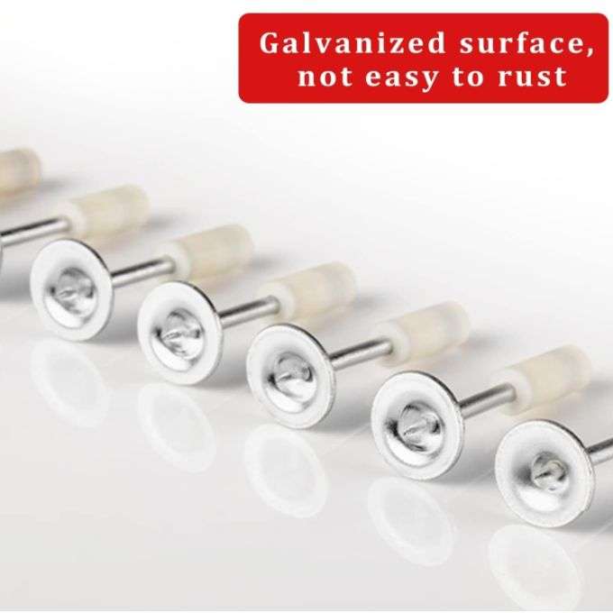 100Pcs Nail Set for Nail Gun - 7.3mm, Concrete, Steel & wood