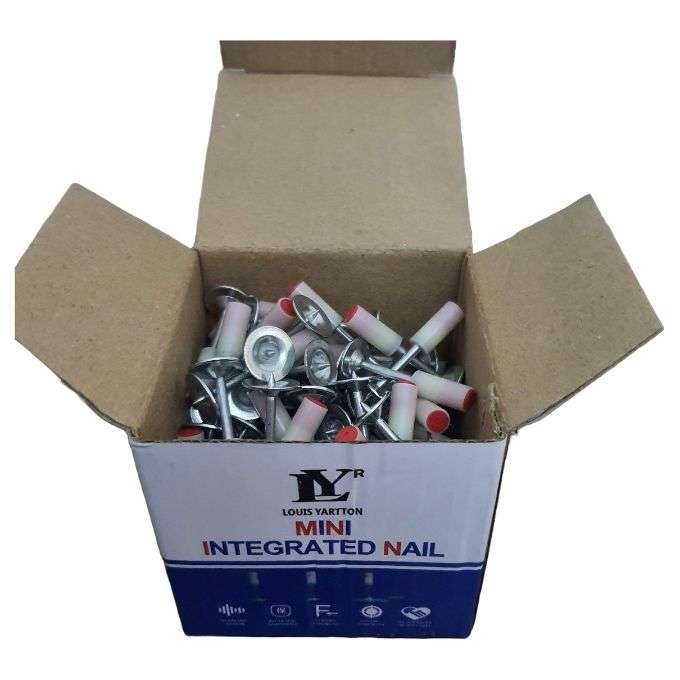 100Pcs Nail Set for Nail Gun - 7.3mm, Concrete, Steel & wood