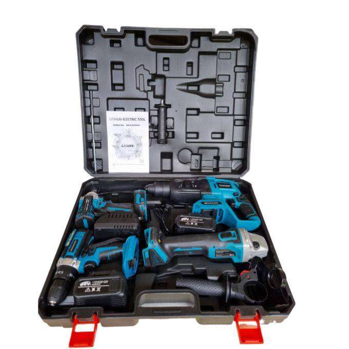 4 in 1 Cordless Power Tool set. 2 X  Lithium  batteries