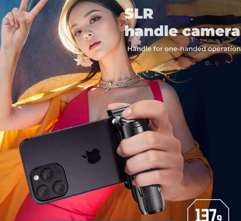 P15 Mini Selfie Stick/Tripod -Wireless & Rechargeable - Mini Grip Quadripod- GC