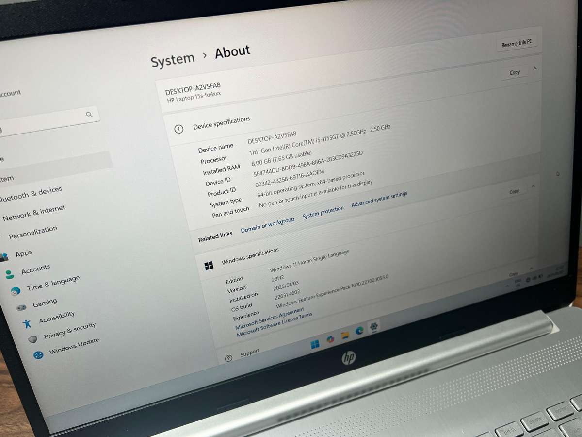 HP 15s - i5 11TH Gen | 8GB RAM | 512GB SSD
