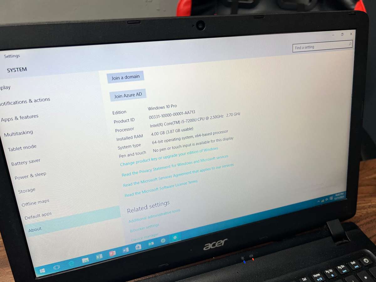 Acer Aspire ES 15 - i5 7TH Gen