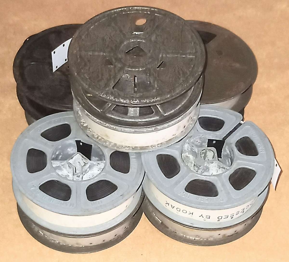 9 Reels of 16mm Films. Various contents