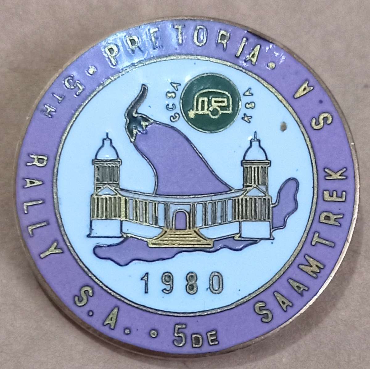 Various vintage Caravan Club badges. As per pictures