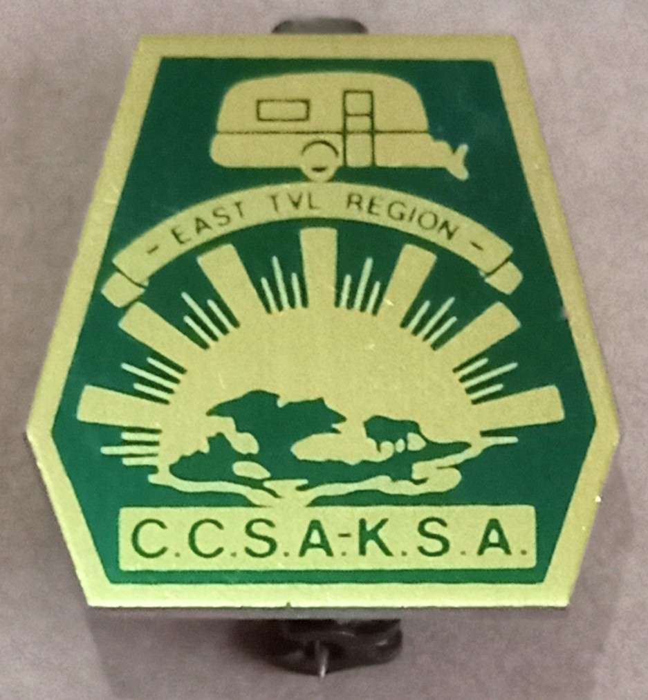 Various vintage Caravan Club badges. As per pictures