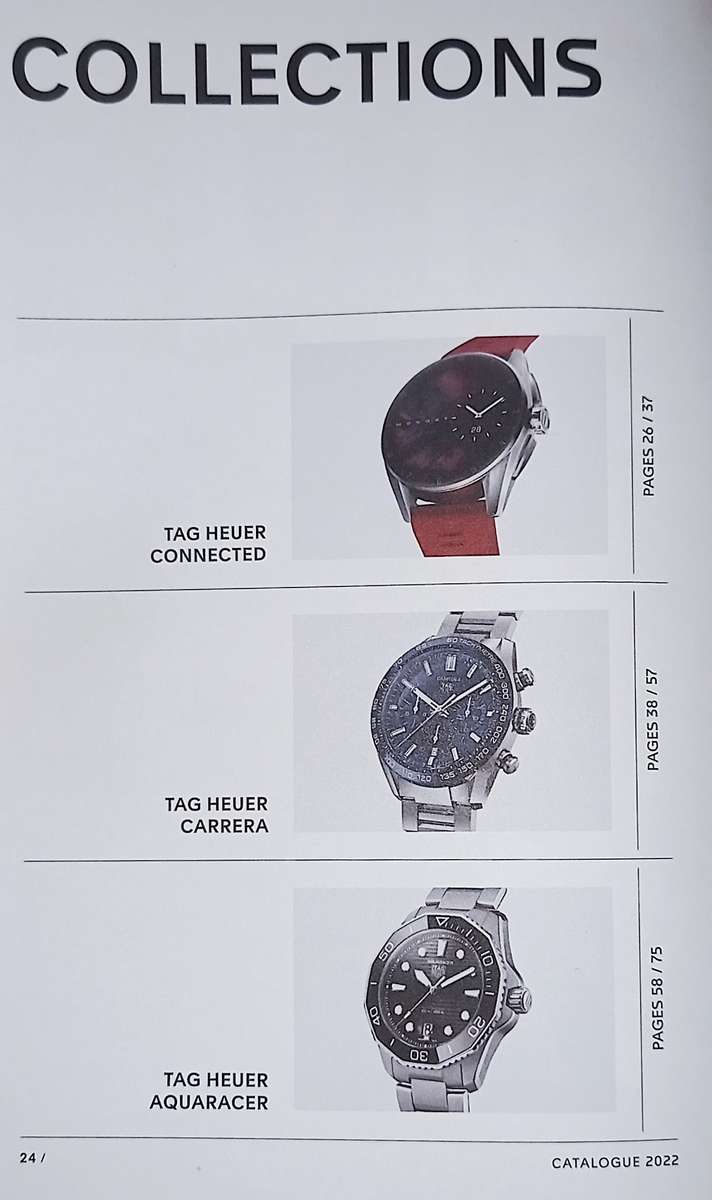 Tag Heuer Catalogue 2022