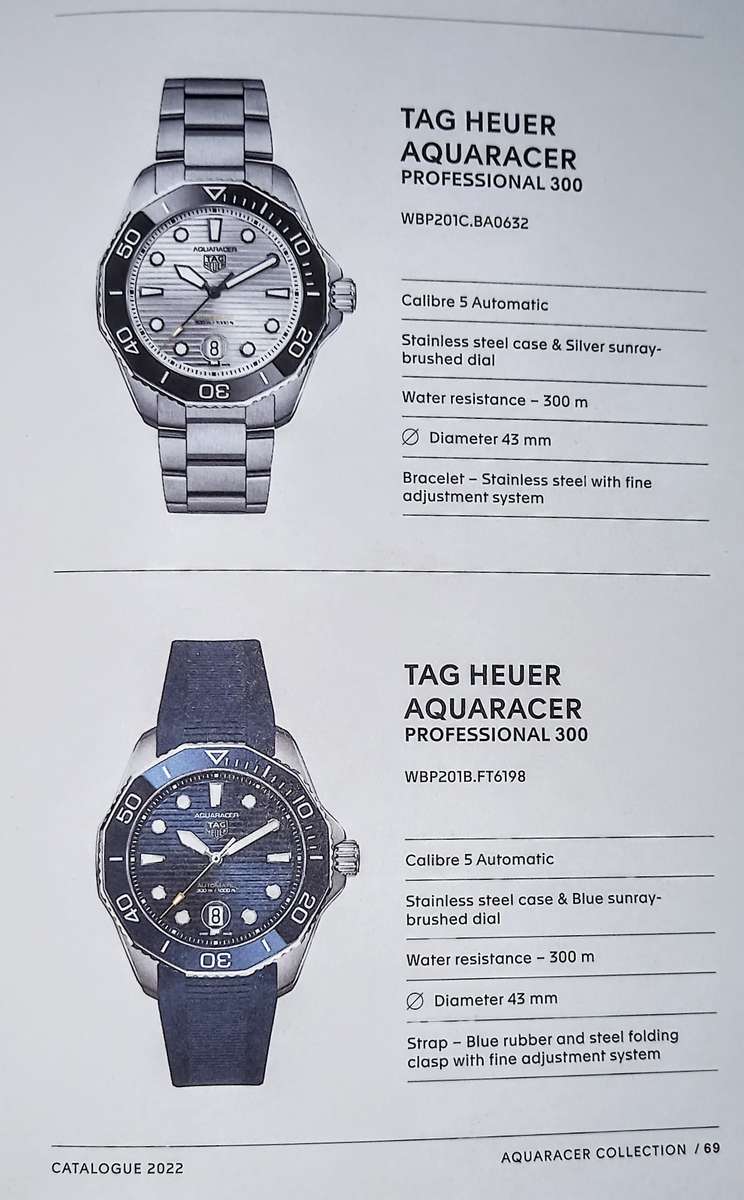 Tag Heuer Catalogue 2022