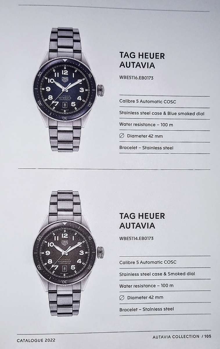 Tag Heuer Catalogue 2022