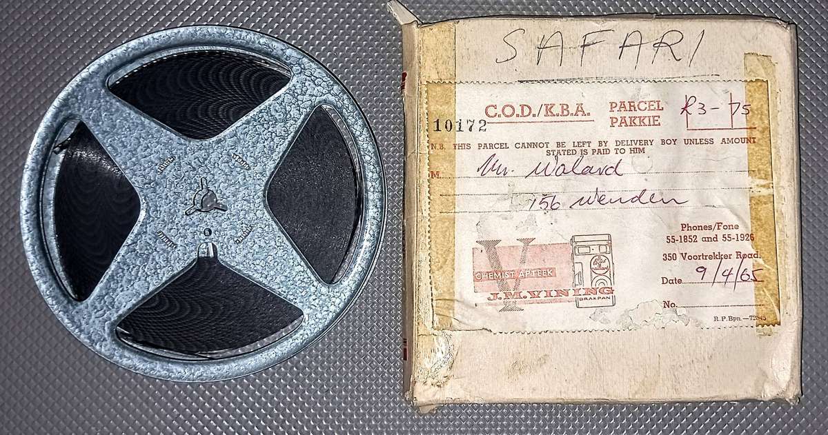 Vintage 8mm 1965 Safari Film Reel