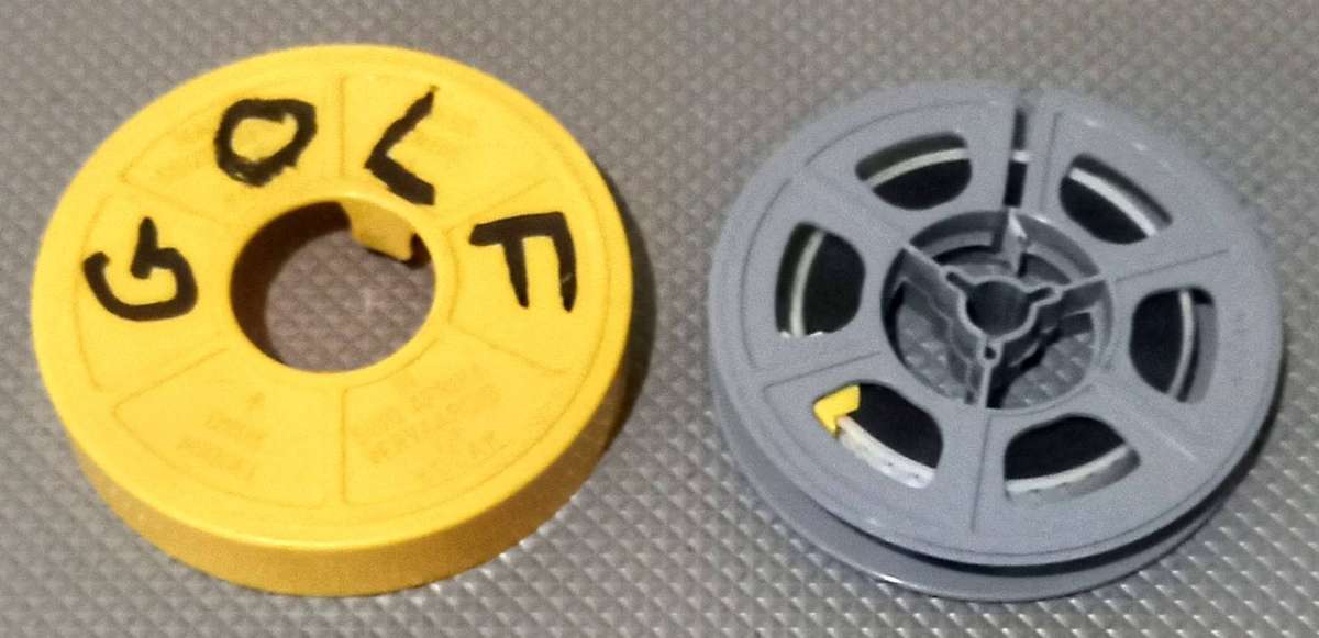 Vintage 8mm Film Reel. Golf