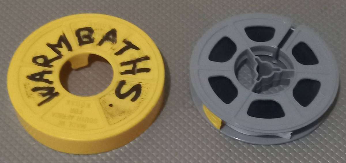 Vintage 8mm Film Reel. Warmbaths