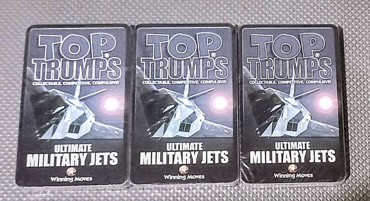 2003. Top Trumps Ultimate Military Jets Card Game. Bid per Pack