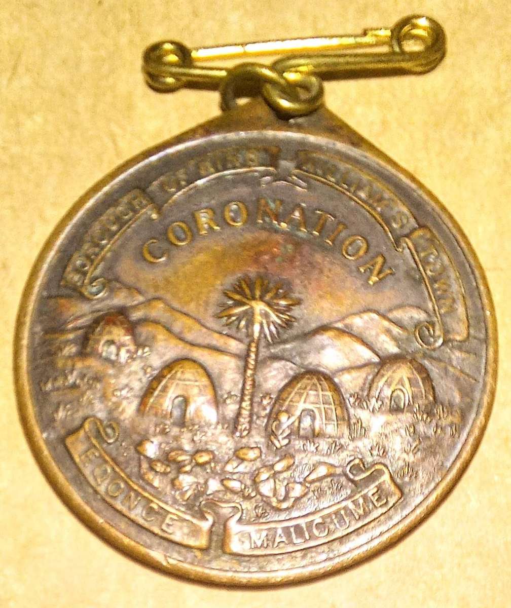 Borough of King Williams Town Coronation of QE 2 Medallion. 3cm Diameter