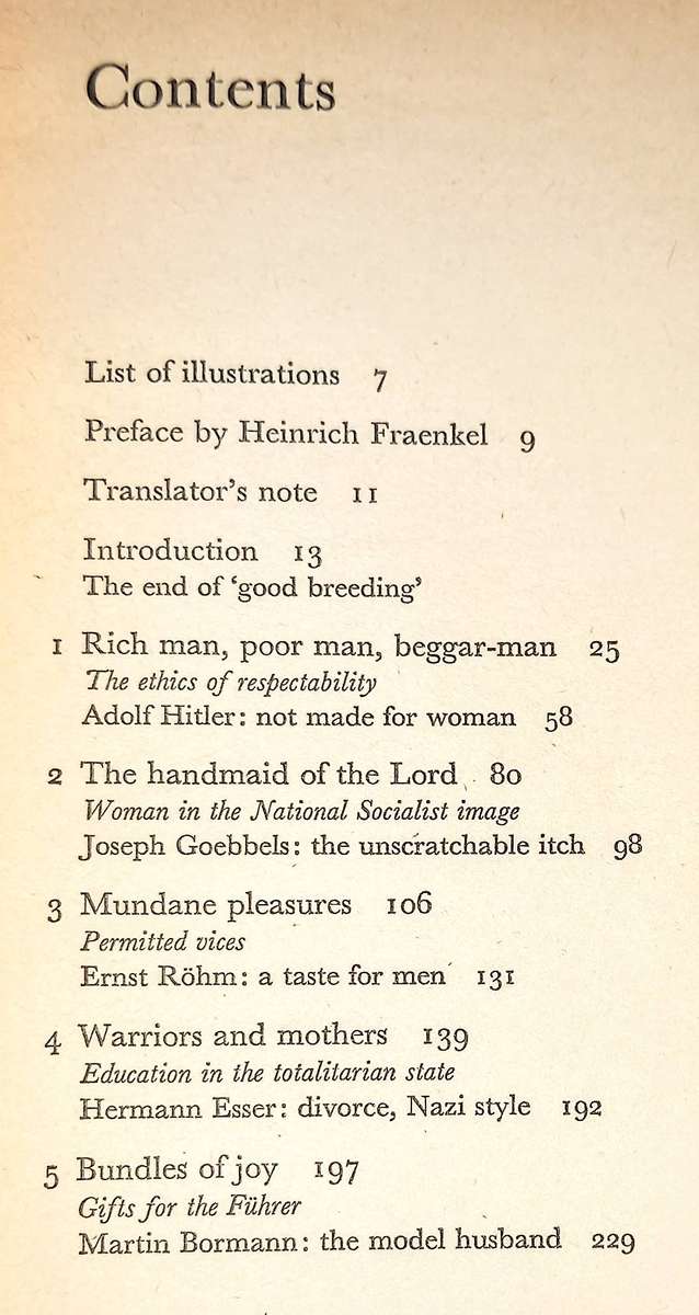 Softcover 1976. Strength Through Joy. Sex and Society in Nazi Germany