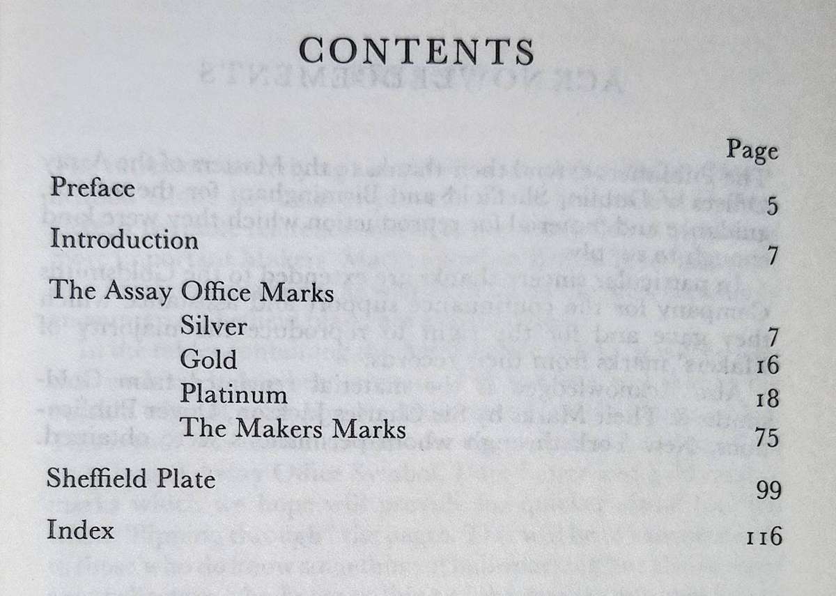Softcovers 1970/1983. English Silver Hallmarks