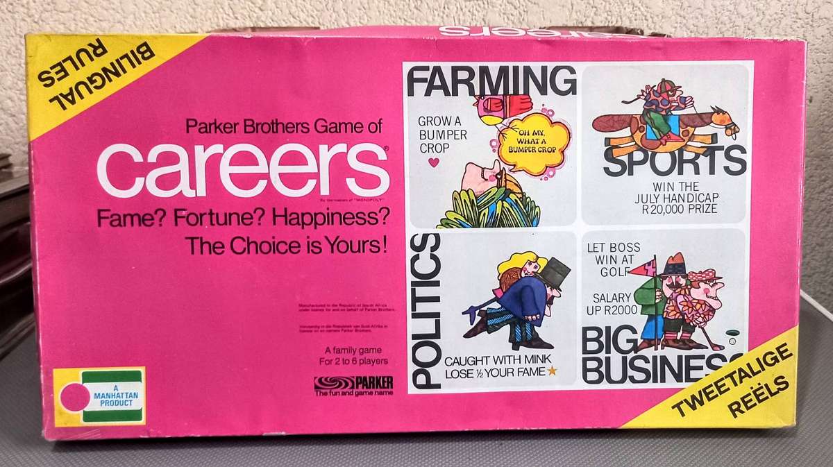 Very Rare 1971 Parker Brothers Game of Careers Boardgame