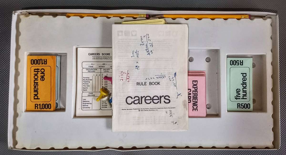 Very Rare 1971 Parker Brothers Game of Careers Boardgame