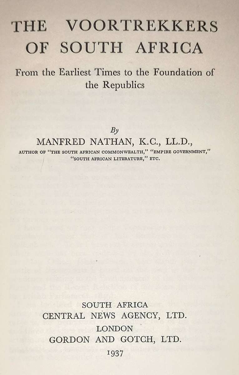 First Edition. Hardcover 1937. The Voortrekkers of South Africa