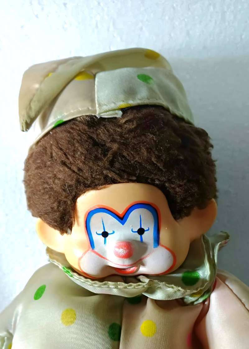 Vintage Corky the Clown soft toy - 1980's