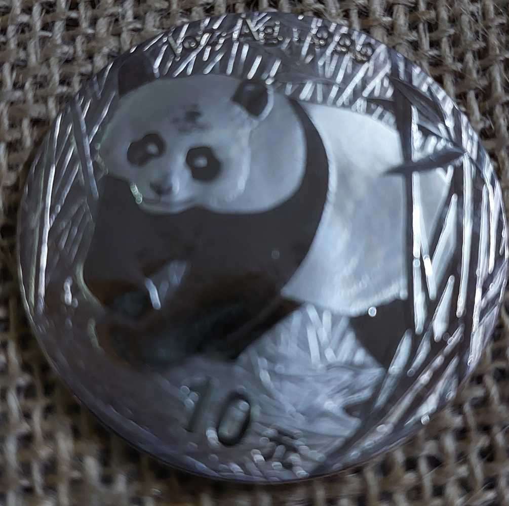 2xone ounce pandas Silver 1x 2002 1x2015 Bidder take bove