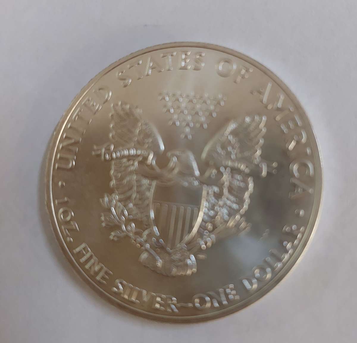 1x 1oz 2015 fine silver One dollar united states of America