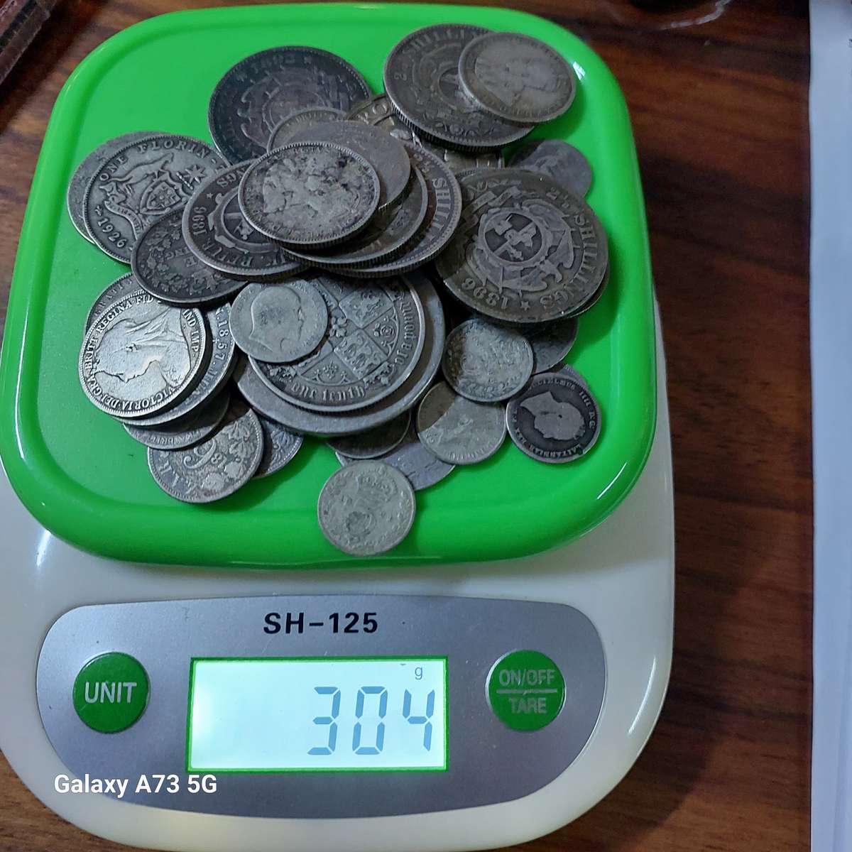 1 Lot of Stirling Silver Coins Weight 304 Grams