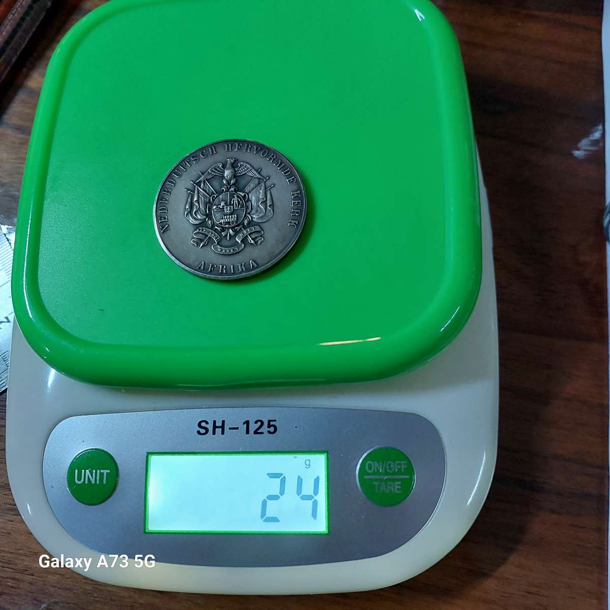 1x Stirling Silver weight 24 grams Medallions Nederduitsch Hervormde Kerk Van Afrika