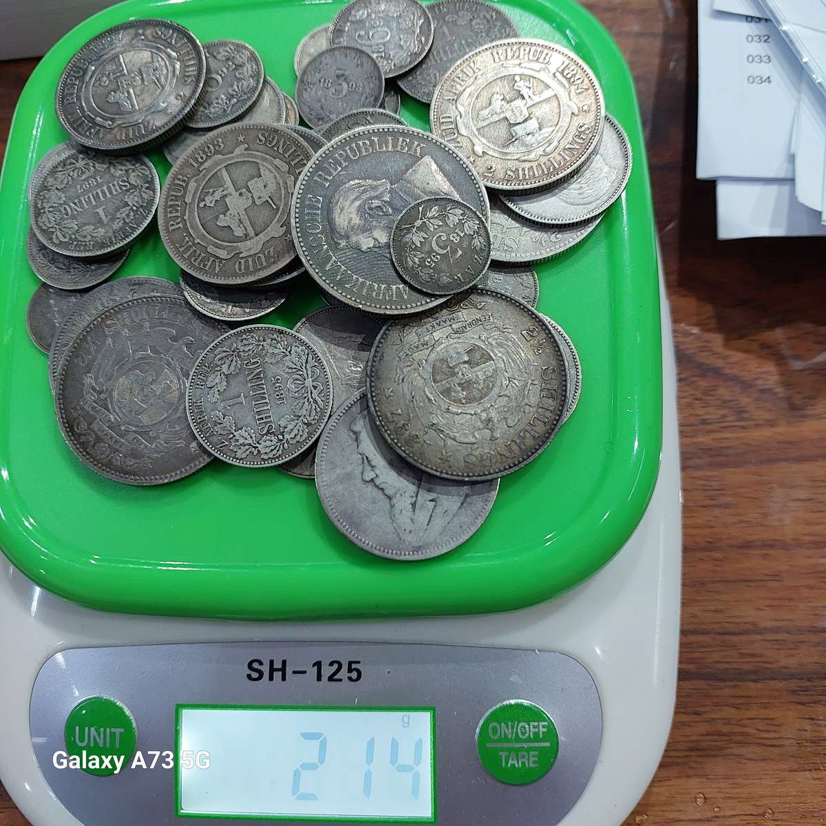 1x Lot 214 Grams .925 ZAR Silver coins Sum of the coins is very nice
