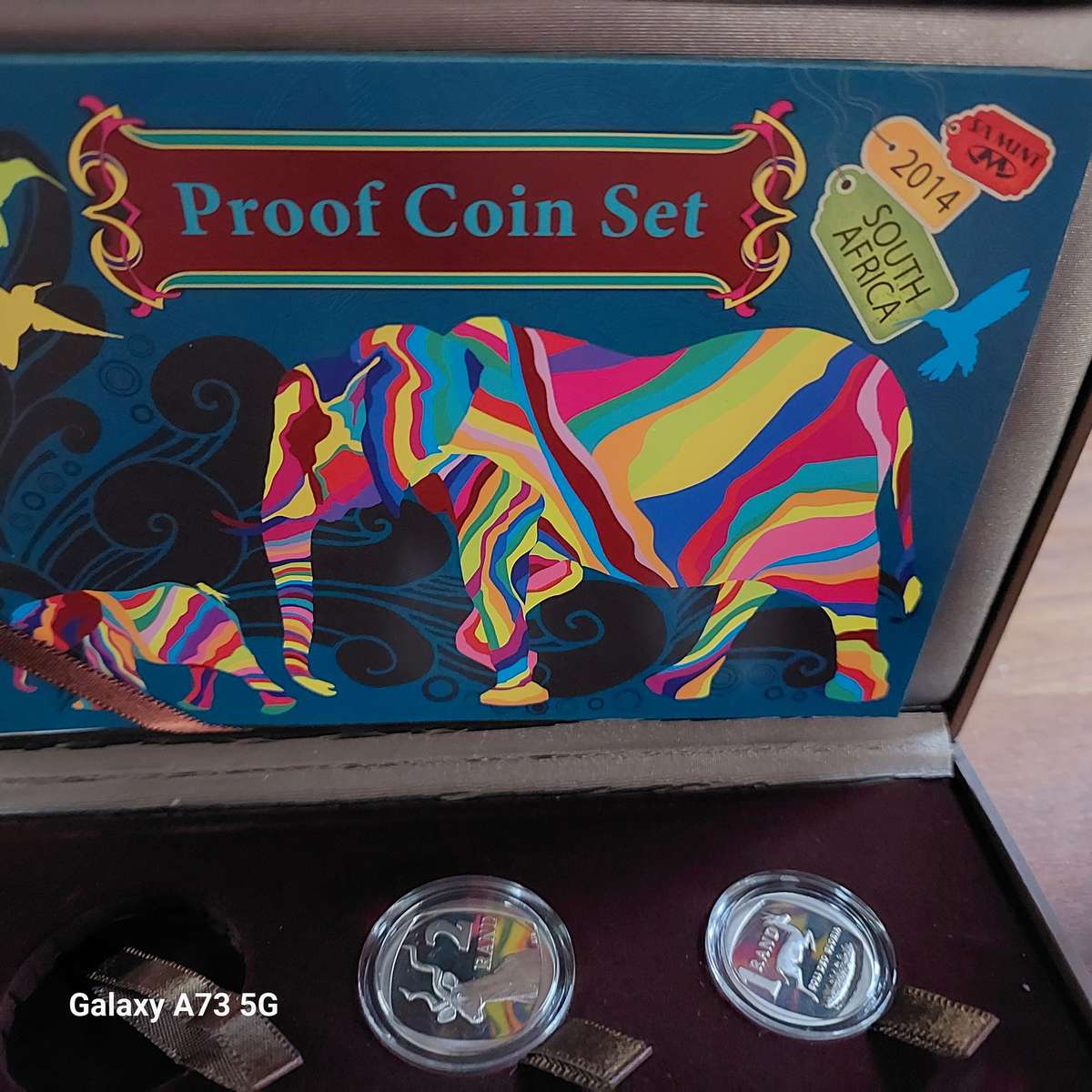 2014 South Africa PROOF SET R2 RAND R1 RAND 20 Cent 10 Cent Without the R5 RAND AND 50 Cent