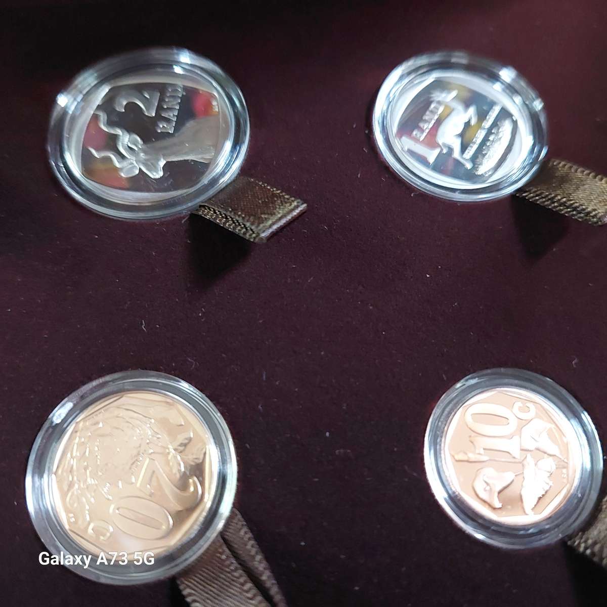 2014 South Africa PROOF SET R2 RAND R1 RAND 20 Cent 10 Cent Without the R5 RAND AND 50 Cent