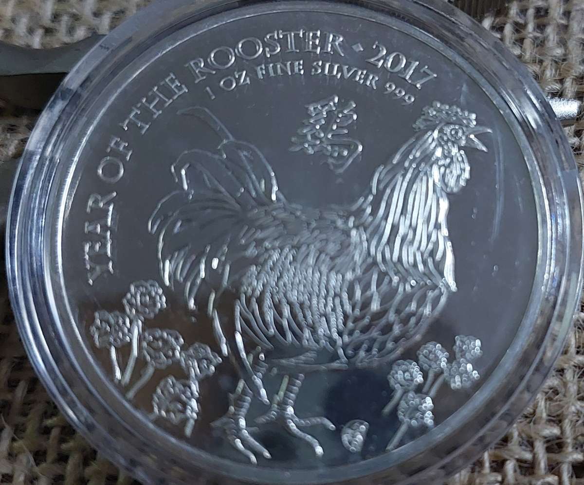4x 2017 1oz silverYear of the Rooster coins BID PER COIN