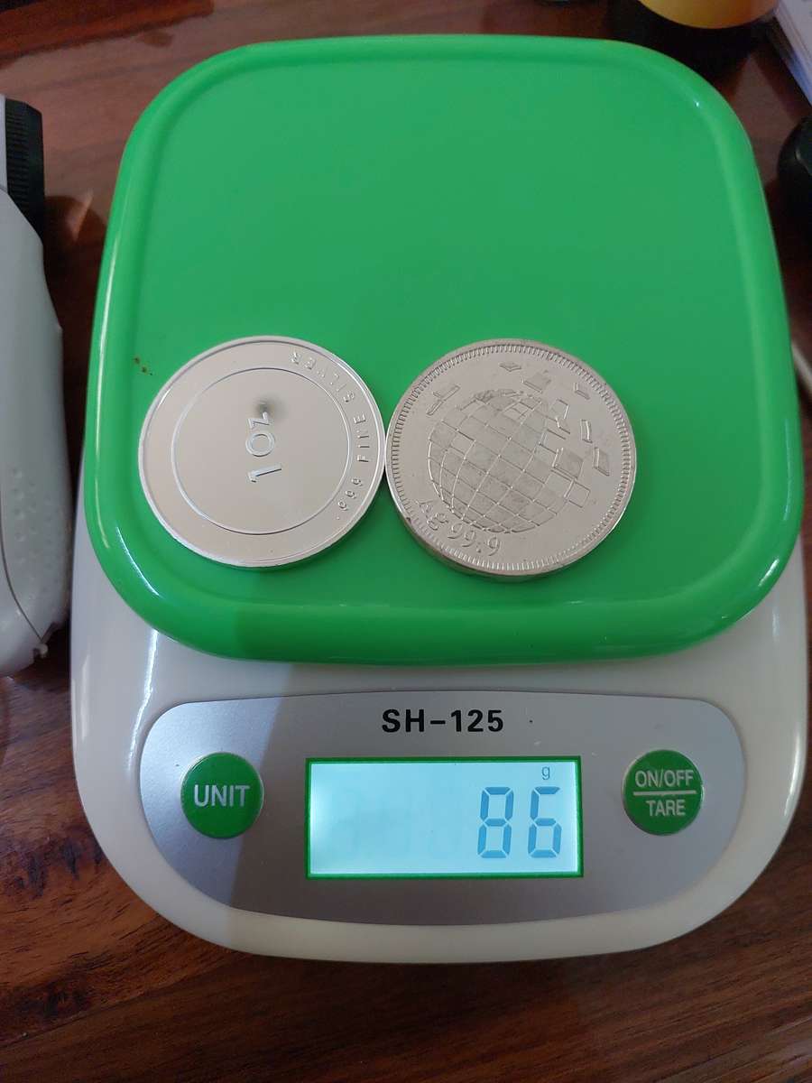 86 Grams of pure.999 Silver coins 1 BID for both