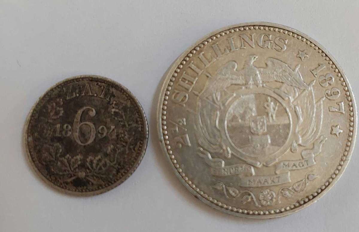 Sterling Silver 925 2.5 1897 Shilling 6 pence 1897