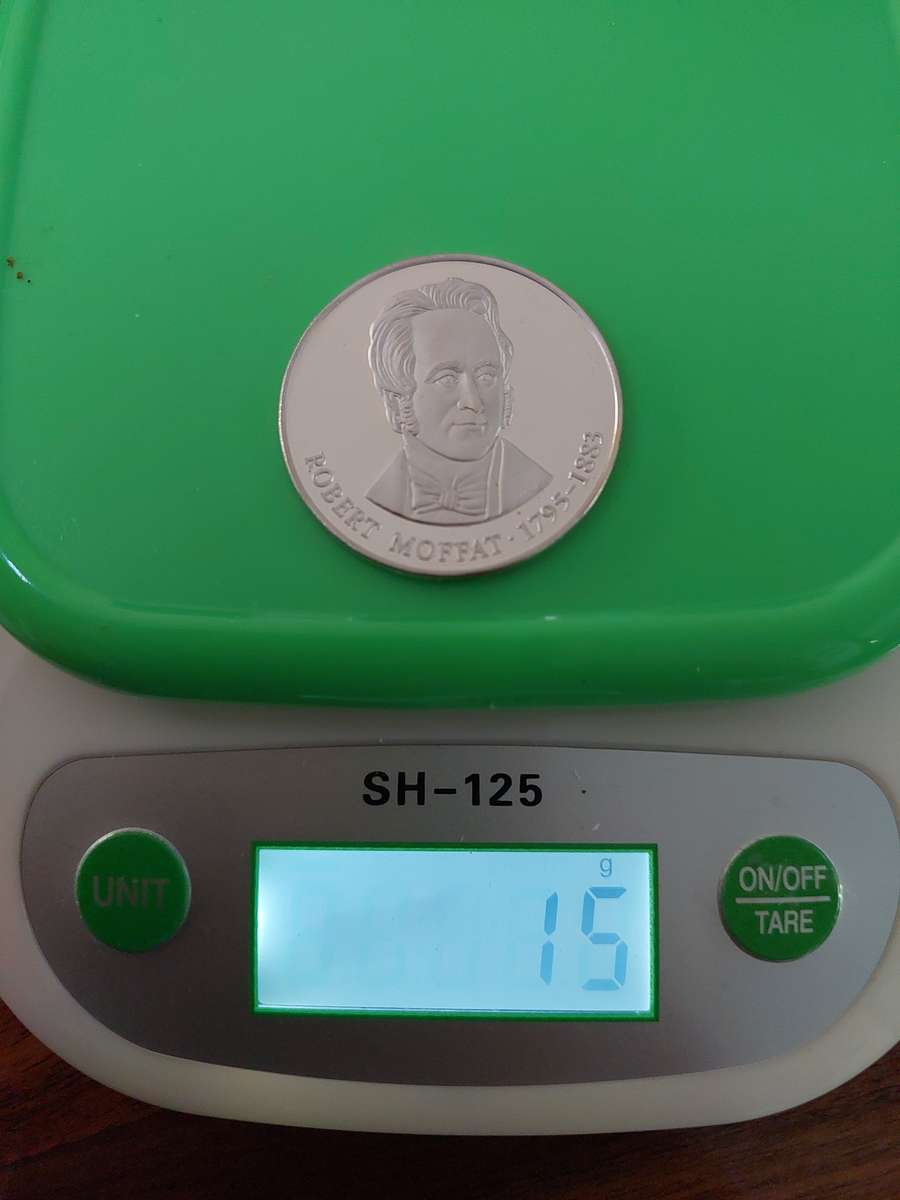 1795-1883 Robert Moffat 15grams Silver Coin