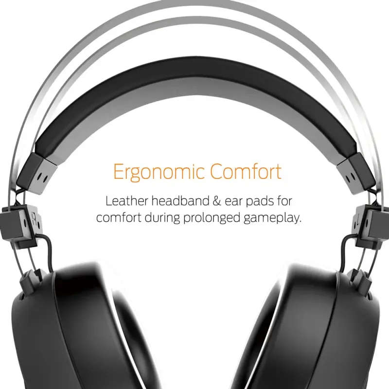 Gamdias Hebe M1 RGB 7.1 Virtual Surround Sound Gaming Headset / 50mm HD driver / RGB Visual Illumina