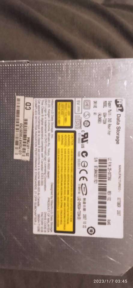 LG GSA-T20N DVD rewriter optical disc drive Internal